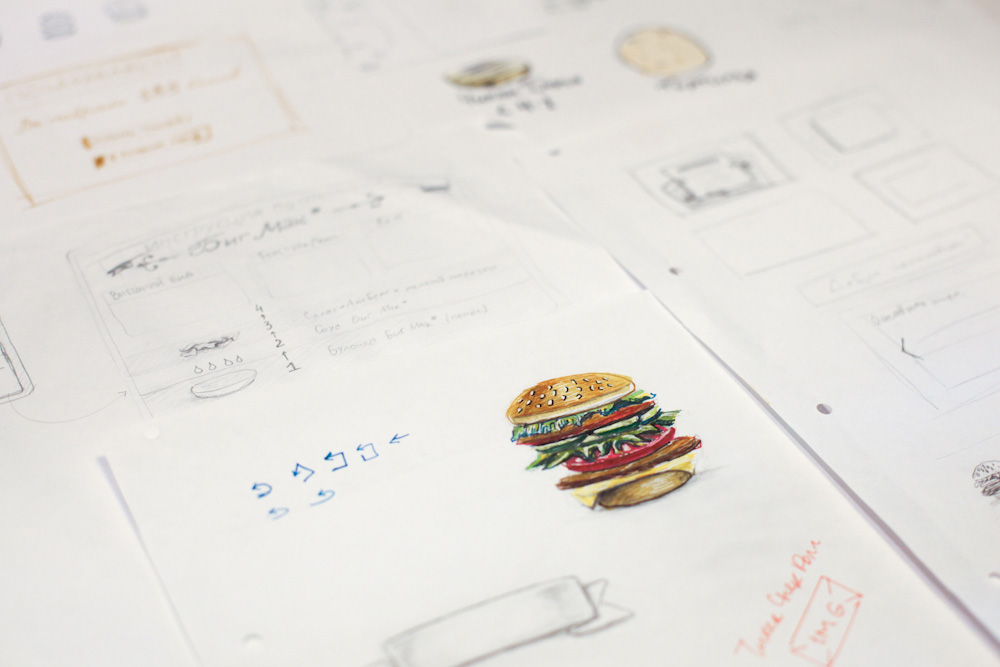 McDonald's Game Sketches.